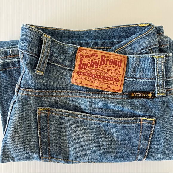 Men’s Lucky Brand Long Inseam Denim Jeans size 32 - Picture 5 of 6